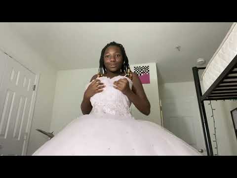 Part two of trying in my new hoop skirt with my homecoming dress