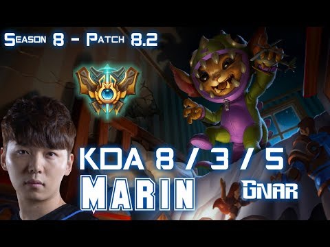 MaRin GNAR vs GANGPLANK Top - Patch 8.2 KR Ranked
