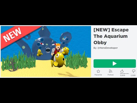 ROBLOX:  [NEW] Escape The Aquarium Obby   By:  @HeroDeveIoper