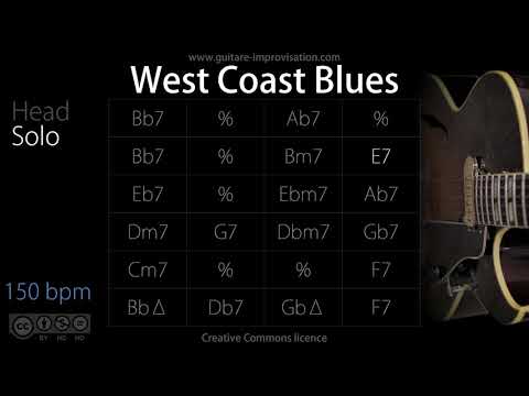West Coast Blues (Jazz/Waltz feel) 150 bpm : Backing Track