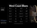 West Coast Blues (Jazz/Waltz feel) 150 bpm : Backing Track