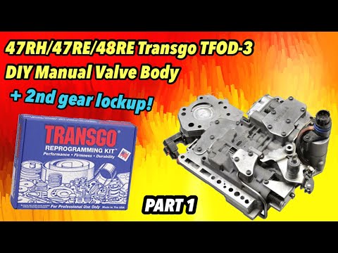 47RH/47RE/48RE Transgo TFOD-3 DIY Manual Valve Body How-to + 2nd gear lockup mod Part 1 (pages 1-4)