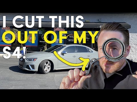 Audi S4 driveshaft upgrade! I Cut This Out Of My S4!