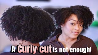 ReShaping My CurlyCut | Evening Out my Hair Cut
