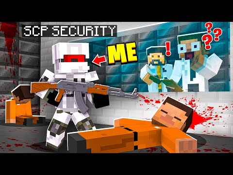 Transformed into SCP SECURITY GUARD in Minecraft!