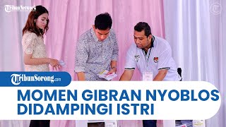 Gibran Nyoblos Ditemani Selvi Ananda hingga Dapat Coklat, Suasana TPS Bernuasa Kasih Sayang