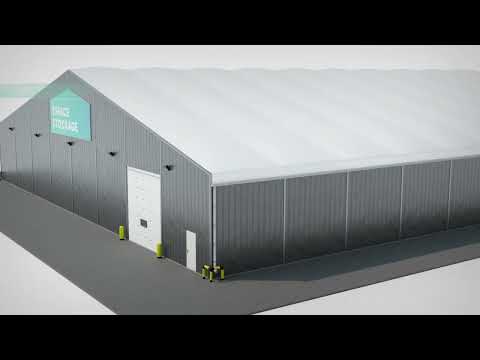 Structure métallo-textile : bâtiments industriels et chapiteaux de stockage - disponible en location_2