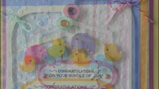 Handmade Baby Card with Cricut One and Cuttlebug machines  by Clemluqui