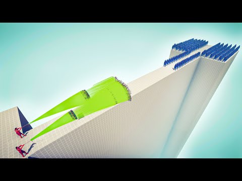 CAN 100x SENSEI CROSS THE BRIDGE? - Totally Accurate Battle Simulator TABS