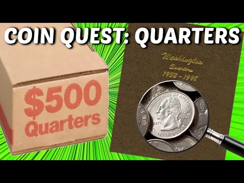 NEW COIN ROLL HUNTING SERIES: COIN QUEST QUARTERS!