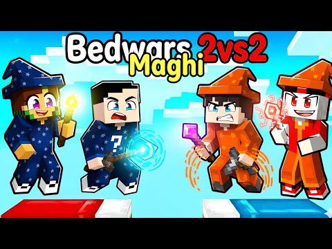BEDWARS 2 vs 2 MAGHI vs MAGHI- MARCY BADDI VS LOCO DAMI- MINECRAFT ITA