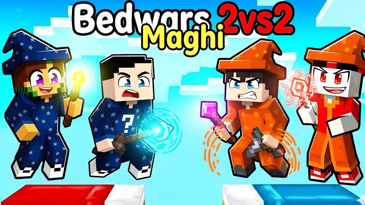 BEDWARS 2 vs 2 MAGHI vs MAGHI- MARCY BADDI VS LOCO DAMI- MINECRAFT ITA