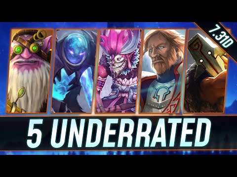 5 UNDERRATED Heroes that are Just FREE MMR - 7.31d Tier List - Dota 2 Guide