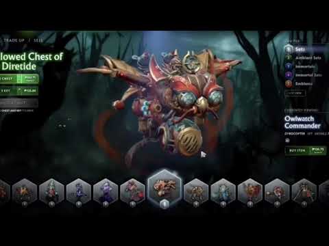 Hallowed Chest of the diretide Set/Items Preview + Opening Scene