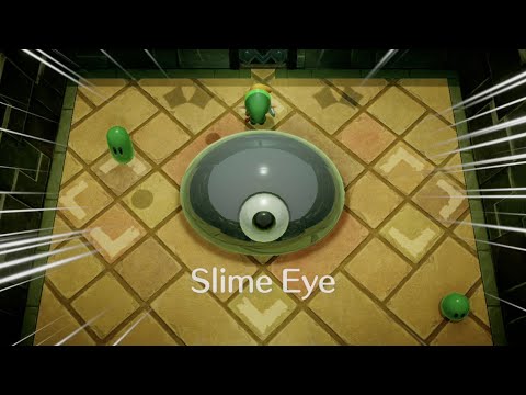 Zelda Link's Awakening Remake – Slime Eye Boss Fight - Key Cavern Dungeon