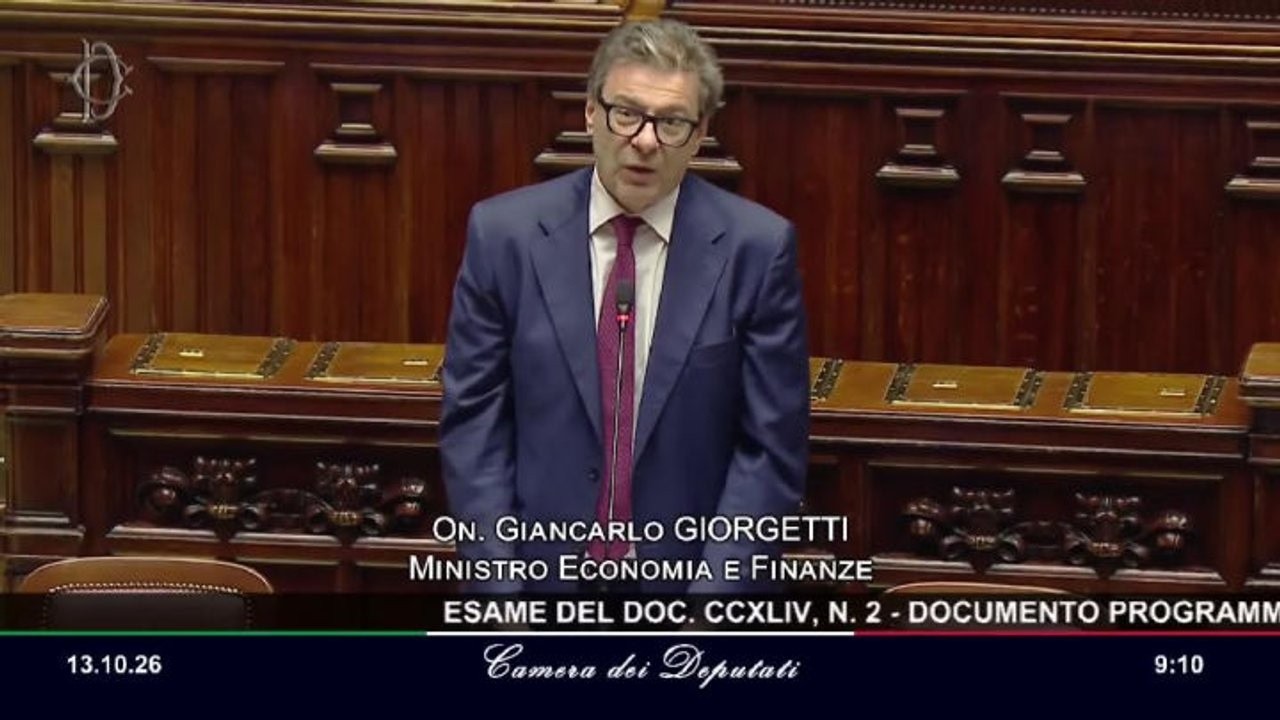 Dpfp 2026, Giorgetti: Nuvole all'orizzonte, ma manteniamo rotta stabilità