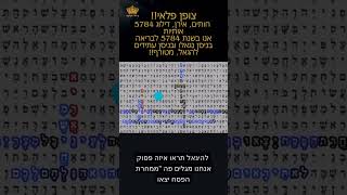 צופן פלאי ונדיר ביותר על המצב בעולם ומה עתיד לקרות עד ביאת המשיח בעזרת ה'
