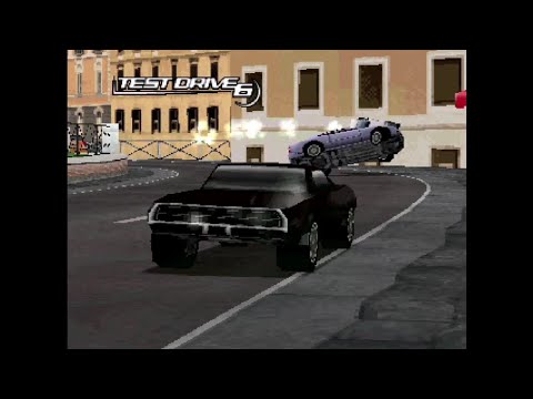 Test Drive 6 PS1 Gameplay - Dodge Charger in Rome
