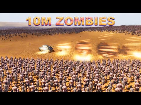 10 MILLION ZOMBIES vs 1 SUPER Tank - Ultimate Epic Battle Simulator 2 | UEBS 2