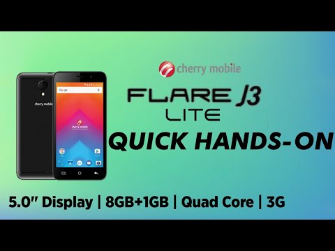 Cherry Mobile Flare J3 Lite Quick Hands-On