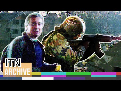 Croatian War of Independence - ITN Reporter Hit by Sniper During Battle of Vukovar (1991)