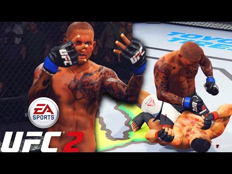 He Kept Running Away! Vicious Ground And Pound! EA Sports UFC 2 Career Mode Gameplay