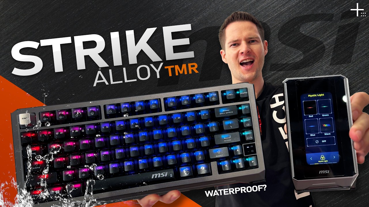 The MSI STRIKE Alloy TMR Can Actually Be Used Underwater! #Computex2026 - YouTube