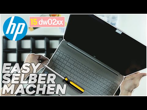 HP 15-dw02xx von Innen - RAM, SSD, Akku, Lüfter wechseln - Anleitung