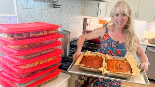 MASSIVE LARGE FAMILY MEALS Homemade from Scratch Meal Prepping Marathon For My Family Of 10