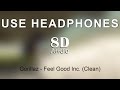 Gorillaz Feel Good Inc Clean 8D Audio