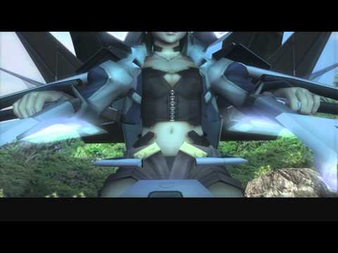 Xenosaga III HD Cutscene 024 - Dinah Takes Flight (Pedea Island Beach) - REGULAR MODE