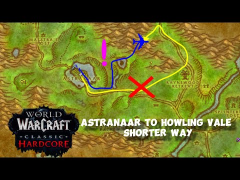 World of Warcraft. Ashenvale Astranaar to Howling vale shorter way. #worldofwarcraft #wowclassic