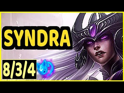 SYNDRA VS VEIGAR - 8/3/4 KDA MID GAMEPLAY