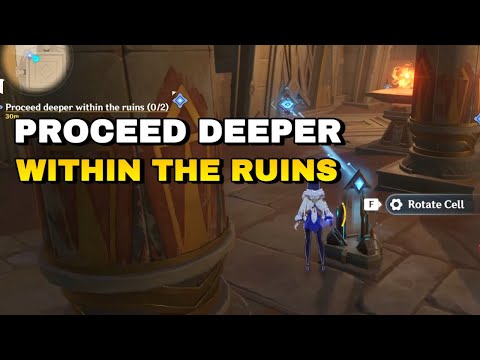 Proceed Deeper within the Ruins | The Secret of Al-Ahmar Quest | Golden Slumber | Genshin Impact
