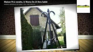 preview picture of video 'Maison F6 à vendre, 3/ Moins De 25 Kms Sablé'
