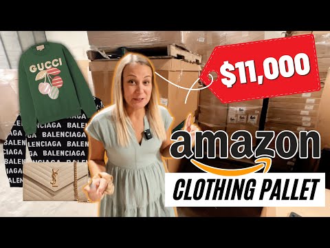 We Spent $450 on a HUGE Pallet of Amazon Clothing - Unboxing $11,000 in MYSTERY Items!