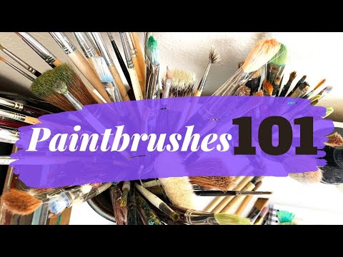 PAINTBRUSHES 101: All about paintbrushes! Acrylic painting tips for beginners.
