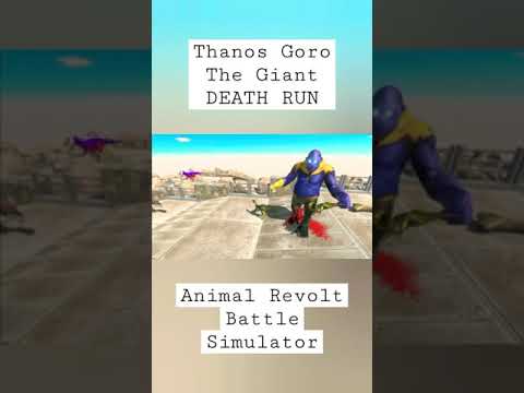 Thanos Goro The Giant DEATH RUN Animal Revolt Battle Simulator #arbsgameplay #arbs #short #shorts