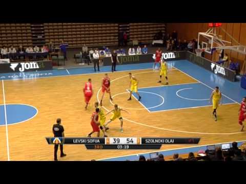 ABA Liga 2014/15, Round 18 match: Levski - Szolnoki Olaj (17.1.2015)