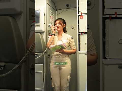 Announcement Selamat Datang Pramugari Su... #pramugarisuperairjet #airhostess #cantik