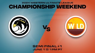 Semifinal #1 @ 1pm PT // 2pm MT: #1 SW Bay Area Falcons vs #2 NW Utah Wild