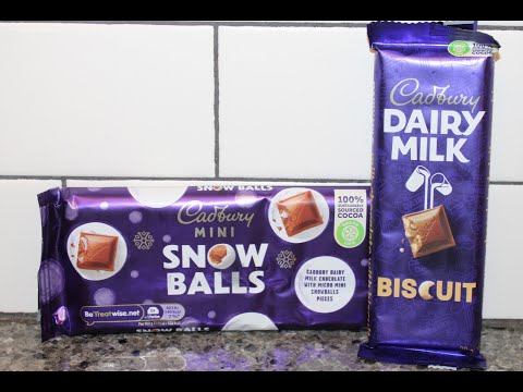 Cadbury Mini Snow Balls & Cadbury Dairy Milk Biscuit Review