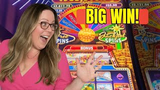 BIG WIN! NEW Wheel of Fortune Triple Spin Extreme Unlocks ALL Bonus Features!