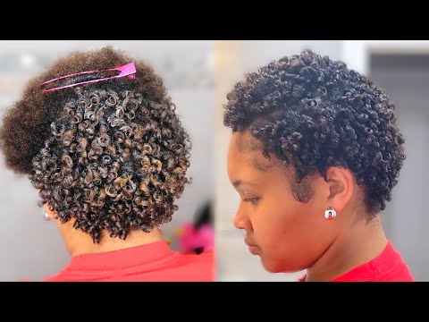 Super Defined Curls On Short Natural Hair | How to style TWA