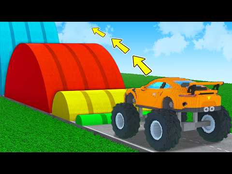 MONSTER TRUCK vs SPEED BUMPS in Teardown