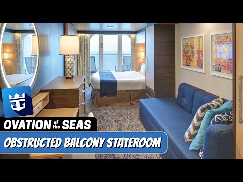 Thumbnail for Ovation of the Seas | Obstructed Balcony Stateroom Tour & Review | 4K