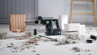 KHC 18 cordless rotary hammer drill: Powerful and versatile. Like your work