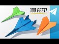 How to Make 3 EASY Paper Airplanes that Fly Far — Best Planes in the World — Dagger, F-15, Arrowhead