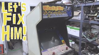 Repairing Midway's Excellent WIZARD OF WOR Arcade Game From 1981 - Old School Card Rack Technology
