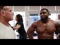Roelly's Younger Brother Quincy Winklaar Backstage With Jay Cutler